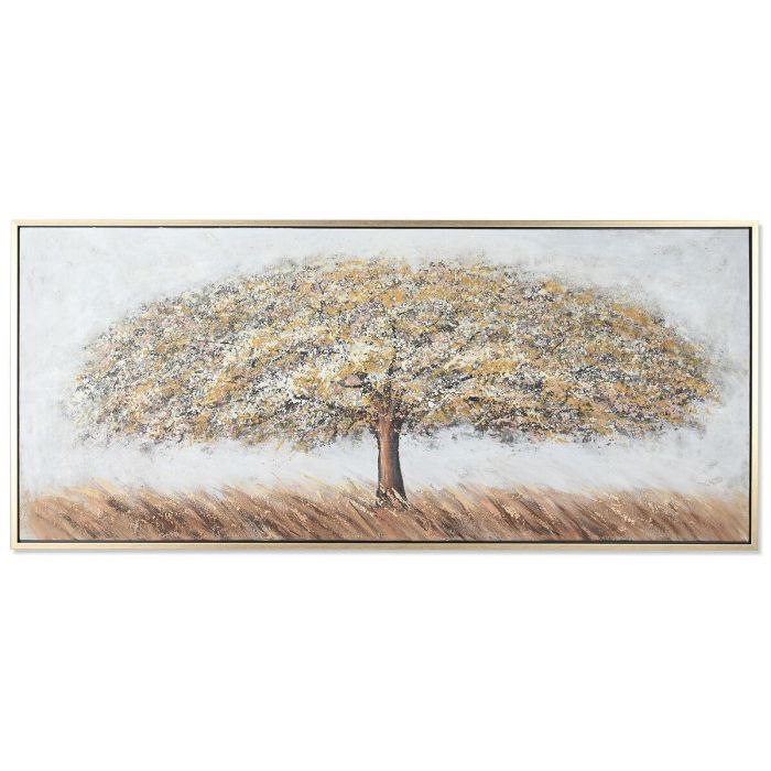 Cuadro Home ESPRIT Blanco Dorado Árbol Tradicional 182 x 3,8 x 80 cm