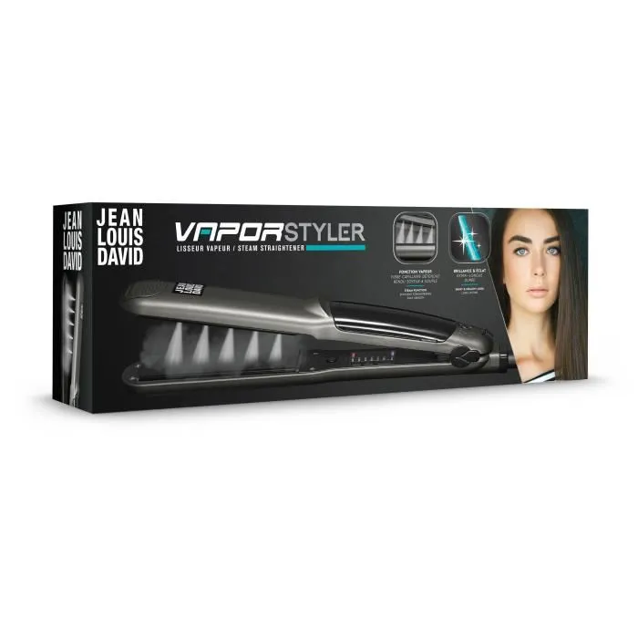 Jean Louis David 39969 Plancha de Vapor con Placas de Cerámica de Turmalina, Temperatura Ajustable hasta 235°C, 50W 4