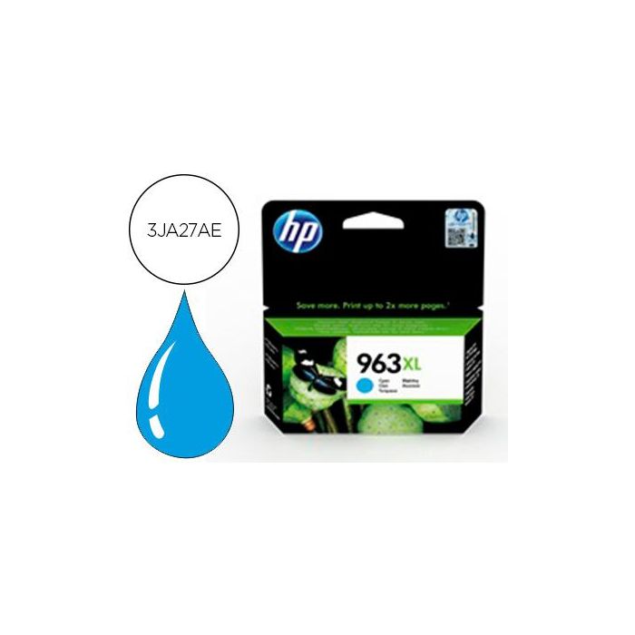 Ink-Jet Hp 963 XL Officejet Pro 9010 - 9020 - 9022 - 9023 - 9025 Cian 1600 Paginas