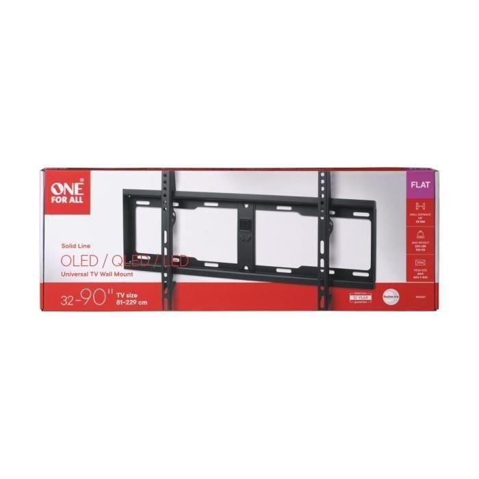 One For All WM4611 Soporte Pared TV Plano Solid 32'' a 84'' - Apto para Pantallas 32-84'' con VESA 100x100 a 400x1400 4 One For All WM4611 Soporte Pared TV Plano Solid 32'' a 84'' - Apto para Pantallas 32-84'' con VESA 100x100 a 400x1400 4