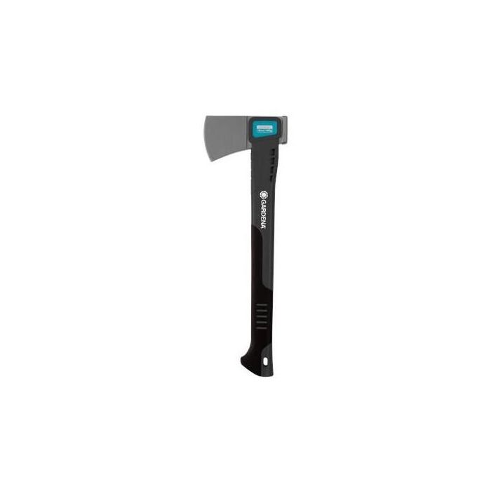 Gardena Hacha universal 1000a 08714-48 para cortar troncos pequeños, cuchilla fina y ancha, mango ergonómico fibra de vidrio, 13x45cm