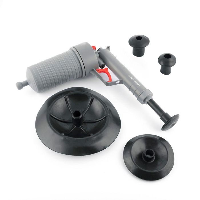 Pistola Desatascadora de Aire Comprimido Universal con Adaptadores KlinGun InnovaGoods Pistola Desatascadora de Aire Comprimido Universal con Adaptadores KlinGun InnovaGoods