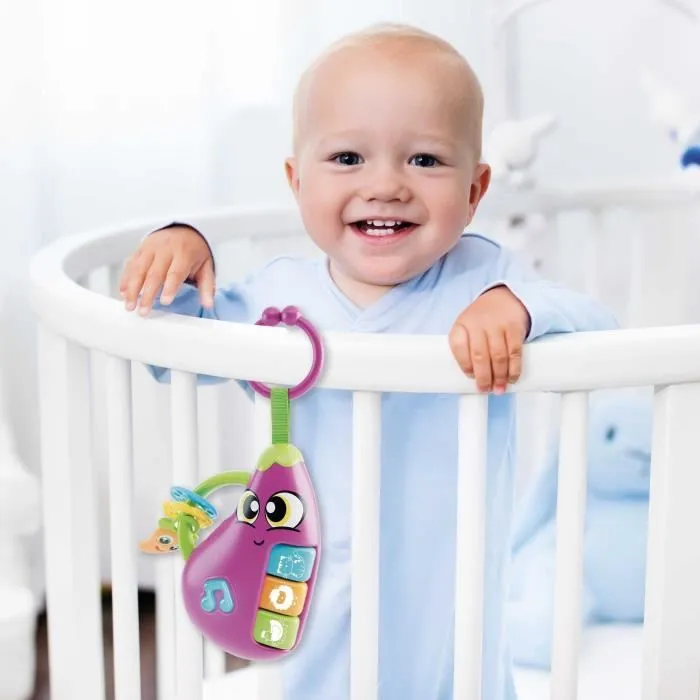 CAROTINA BABY LIS8008324109890 Sonajero Electrónico con Melodías, Sonidos de Animales y Mordedores 2