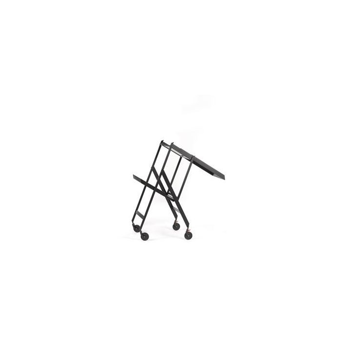 Alessi RS11 B Plico Carrito Plegable Acero y Resina Negro 1