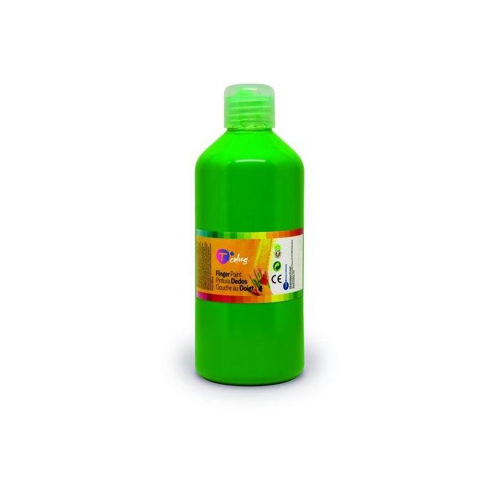 Pintura De Dedos Tcolors 500 Ml (Botella) Verde