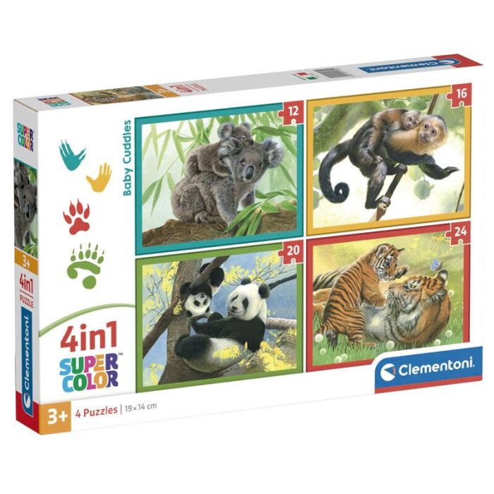 CLEMENTONI Puzzle Noli Baby Cuddles 12-16-20-24 piezas