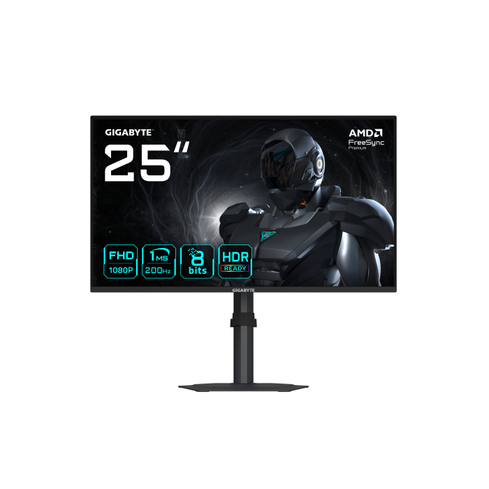 Gigabyte G25F2 Monitor Gaming 24,5" FHD 1920x1080, 200Hz, 1ms, DisplayHDR 10, HDMI 2.0, DisplayPort 1.4, 20VM0-G25F2BM-1EKS Gigabyte G25F2 Monitor Gaming 24,5" FHD 1920x1080, 200Hz, 1ms, DisplayHDR 10, HDMI 2.0, DisplayPort 1.4, 20VM0-G25F2BM-1EKS