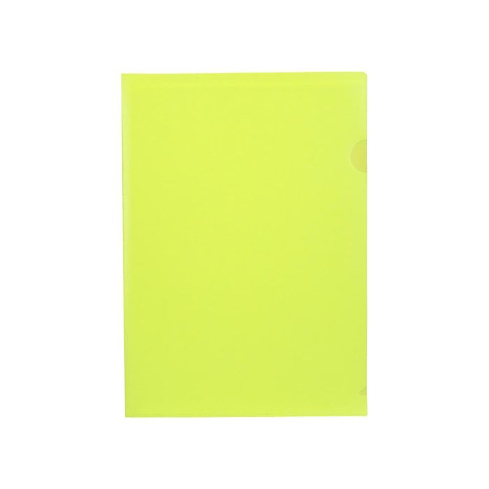 Carpeta Liderpapel Dossier Uñero Polipropileno Din A4 Amarillo Fluor Opaco 20 Hojas 10 unidades 1