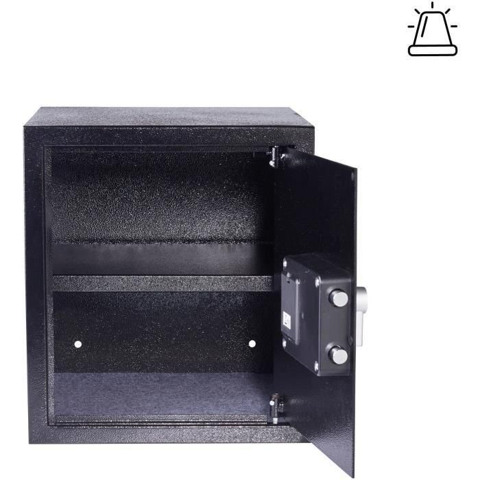 Caja Fuerte Electrónica con Alarma - YALE - YEC/390/DB2 - Grande 40L - 39x35x36cm 1