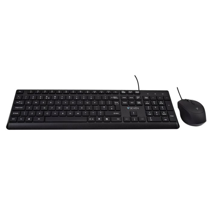 Teclado V7 CKU350UK Negro QWERTY 5