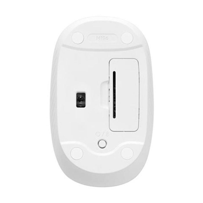 Logitech Ratón Inalámbrico M196 Blanco con Bluetooth Low Energy 4
