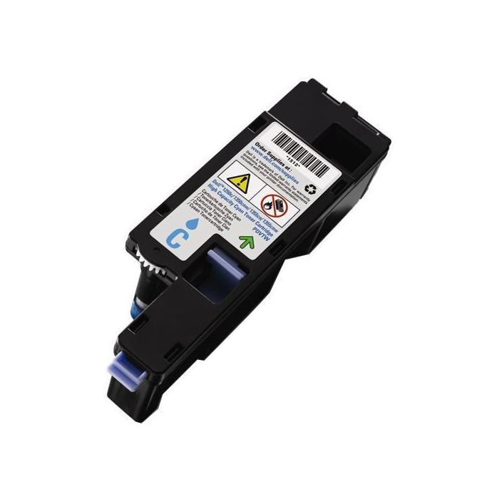 Dell Cartucho de Tóner Cian Láser de Alto Rendimiento para Impresoras 1250c, 1350cnw, 1355cn/cnw, 1400 Páginas