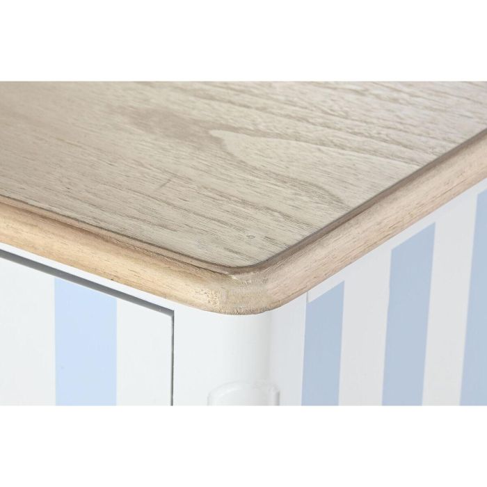 Buffet Mediterraneo DKD Home Decor Blanco Azul Celeste 45 x 90 x 140 cm 7