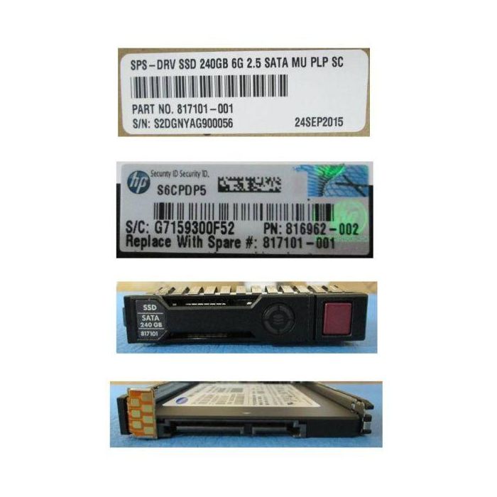 Hewlett Packard Enterprise Disco Duro de Estado Sólido 480GB 2.5" SATA III MU SFF SC