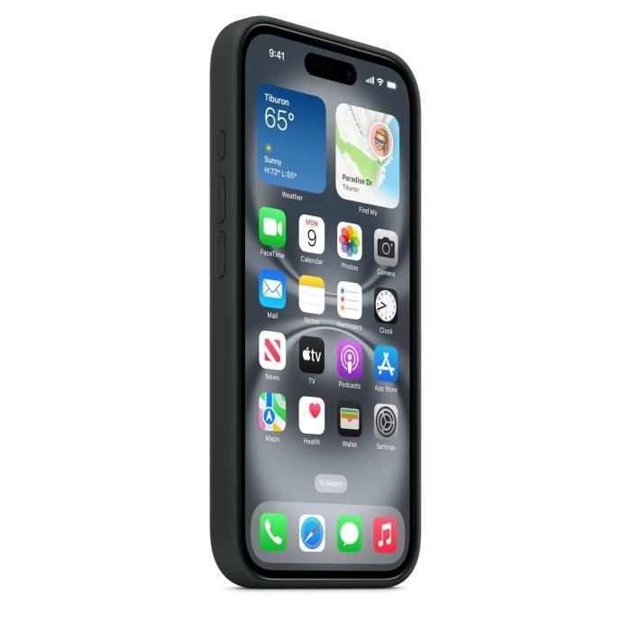 APPLE iPhone 16 - Funda de silicona con MagSafe - Negra 4 APPLE iPhone 16 - Funda de silicona con MagSafe - Negra 4