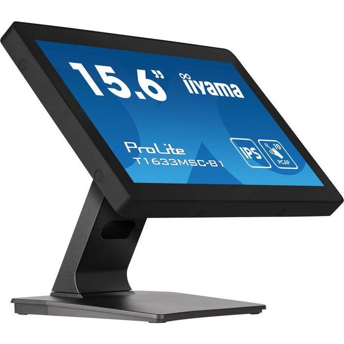 iiyama T1633MSC-B1 Monitor Táctil 15.6" Full HD IPS 1920x1080 HDMI DisplayPort USB Negro 3 iiyama T1633MSC-B1 Monitor Táctil 15.6" Full HD IPS 1920x1080 HDMI DisplayPort USB Negro 3