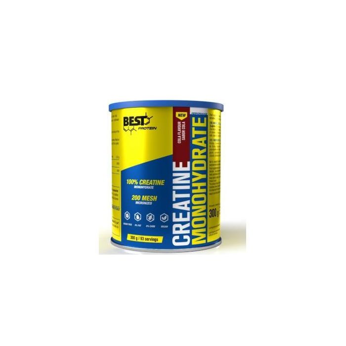 BEST PROTEIN Creatina Monohidrato Sabor Cola 300g - Apoya Fuerza y Resistencia Muscular