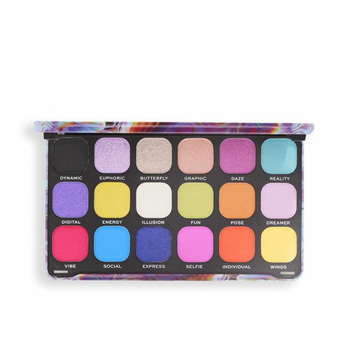 Revolution Make Up Forever Flawless #Digi butterfly Paleta de Sombras de Ojos 18 Tonos: Mate, Metalizado, Glitter. 19,8g. Vegana & Cruelty-Free. Revolution Make Up Forever Flawless #Digi butterfly Paleta de Sombras de Ojos 18 Tonos: Mate, Metalizado, Glitter. 19,8g. Vegana & Cruelty-Free.