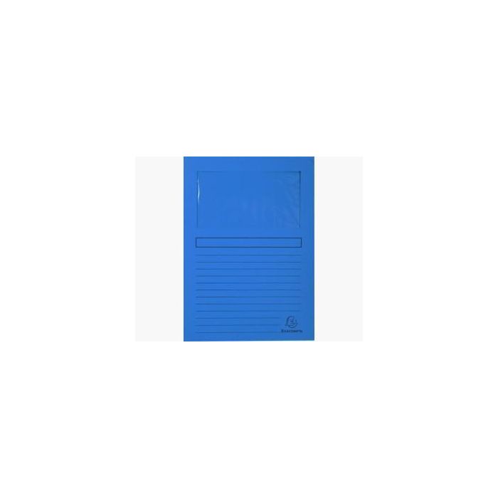 Exacompta Subcarpeta A4 Forever con ventana, azul marino, 120 gr, 100 unidades