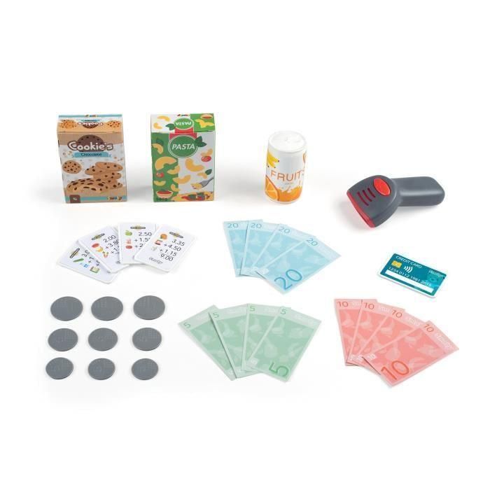 Smoby Gran Caja Registradora de Juguete con 30 Accesorios Incluidos - Edad +3 Años 4 Smoby Gran Caja Registradora de Juguete con 30 Accesorios Incluidos - Edad +3 Años 4
