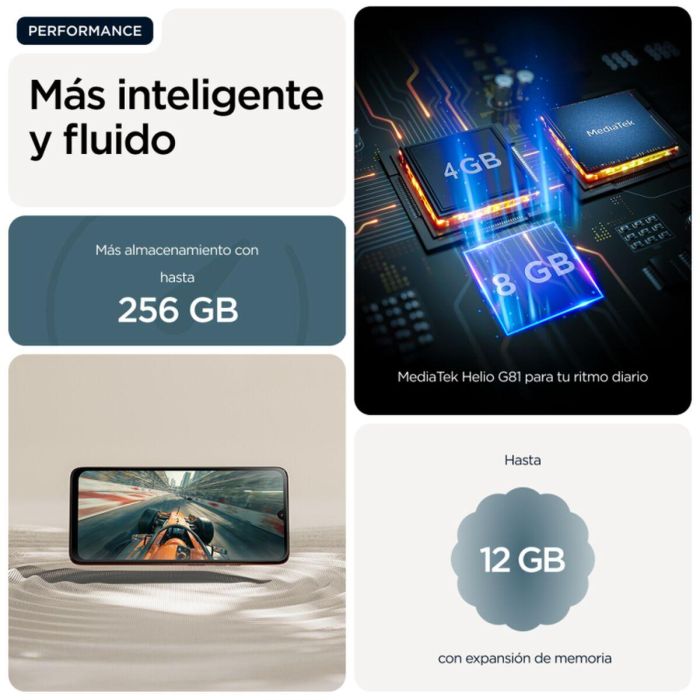 Motorola moto g06 17,5 cm 6.88" 4 GB RAM 256 GB Azul Android 15 8