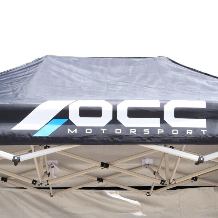 Pared de Carpa OCC Motorsport OCCCARP31 Racing Negro Poliéster 420D Oxford 3 x 2 m Ventana 2 Unidades 1