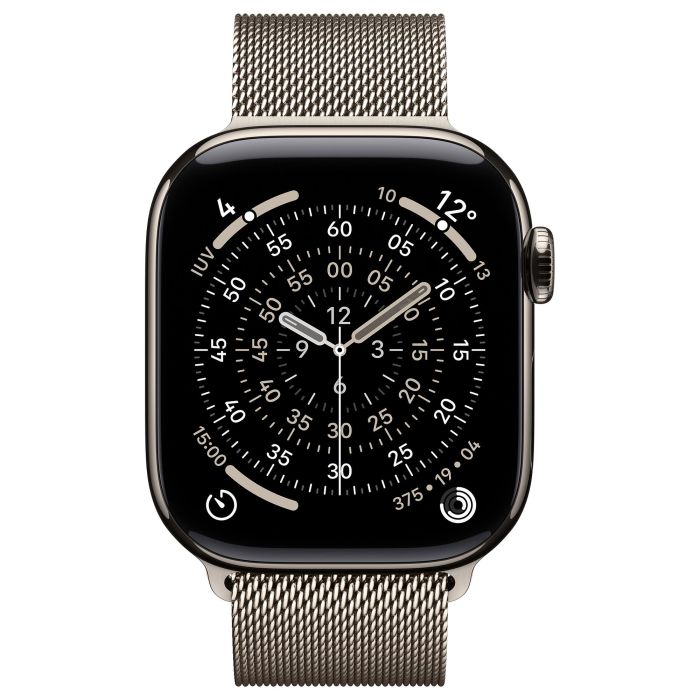 Apple S11 Watch Titan Natur Cellular 42mm con Correa Milanesa Titanio 1