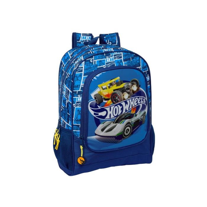 Mochila Escolar Hot Wheels Sonny Azul marino 32 x 42 x 14 cm