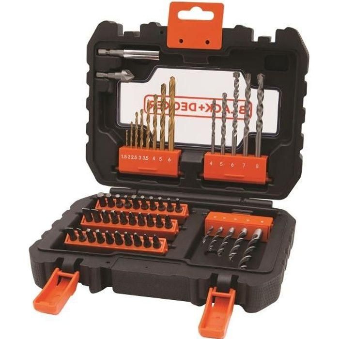 NEGRO Y DECKER Caja 50 accesorios taladrado atornillado A7232 NEGRO Y DECKER Caja 50 accesorios taladrado atornillado A7232