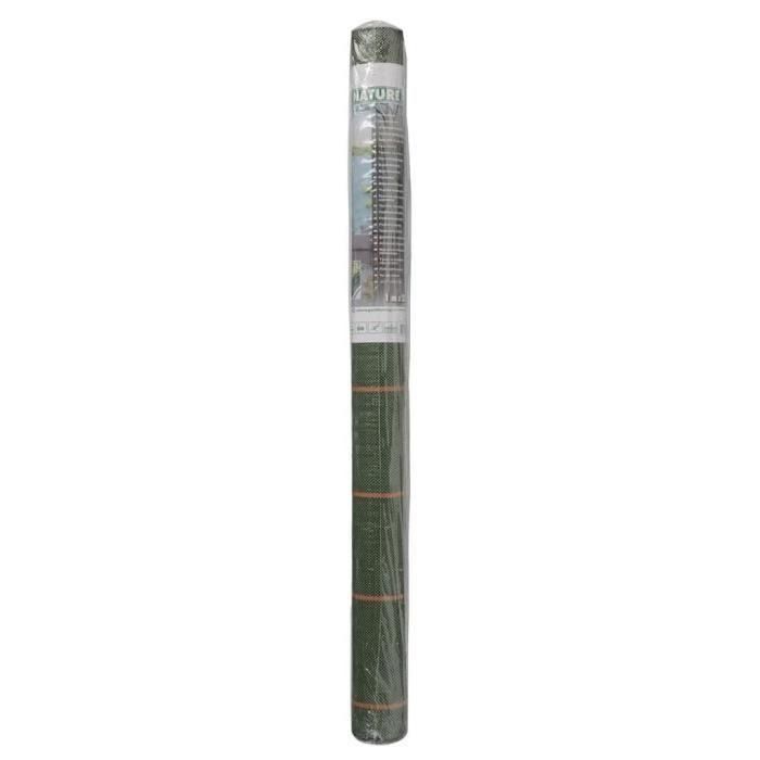 Nature Tejido de Mantillo Pajote Paisajístico Verde 90 gr/m² Polipropileno HDPE 1x25m Anti-hierbas Tratamiento UV para Jardín y Setos 2