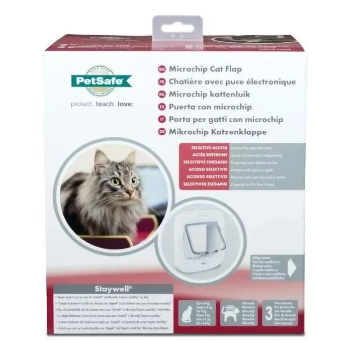 Petsafe Staywell Chatiere para Gatos y Perros Pequeños con Chip, Puerta de 4 Vías y Doble Bloqueo 3