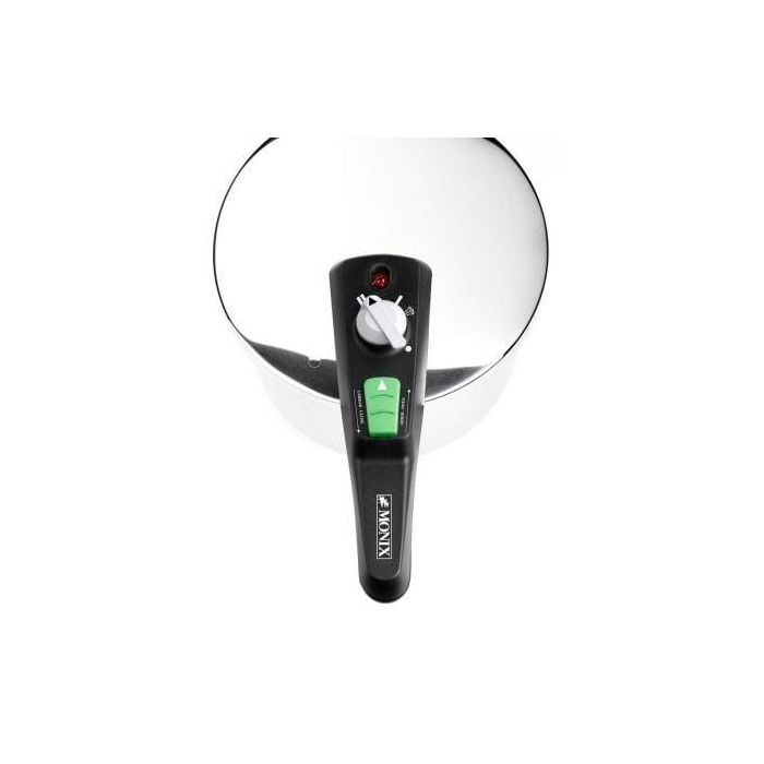 Monix M560001 Olla a Presión Rápida Quick Ø22cm 4L Acero Inoxidable con Mango de Tijera y Doble Nivel de Presión 1