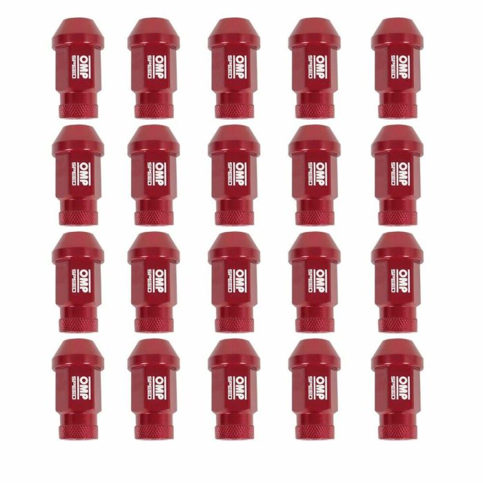 Set Tuercas OMP 7075 40 mm M14 x 1,50 20 uds Rojo 2 Set Tuercas OMP 7075 40 mm M14 x 1,50 20 uds Rojo 2