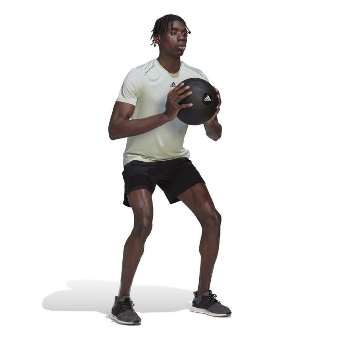 Camiseta de Manga Corta Hombre Adidas Verde Claro 40,5 3