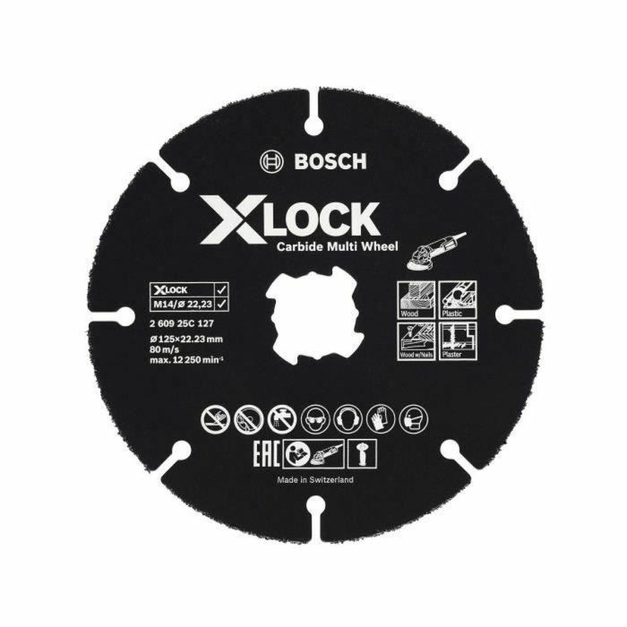 Disco de corte BOSCH X-Lock carburo Ø 125 mm 0 Disco de corte BOSCH X-Lock carburo Ø 125 mm 0