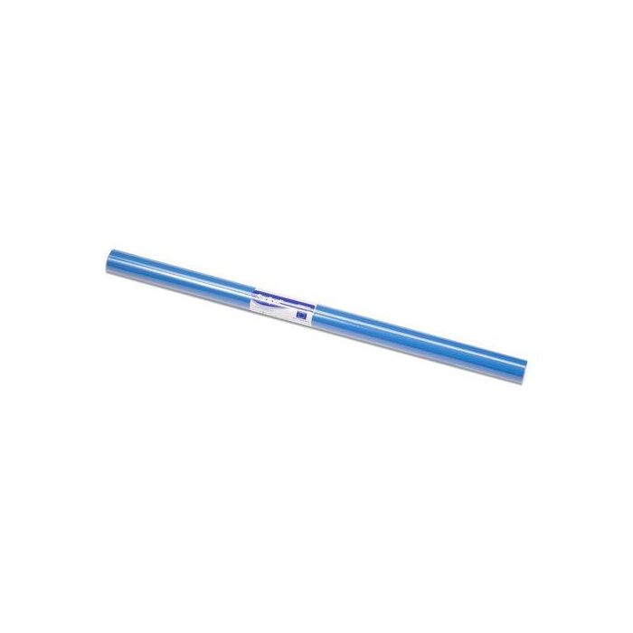 Sadipal Papel charol azul cobalto, rollo de 25 hojas, 50x65 cm, 65 g/m², pliegos trepados