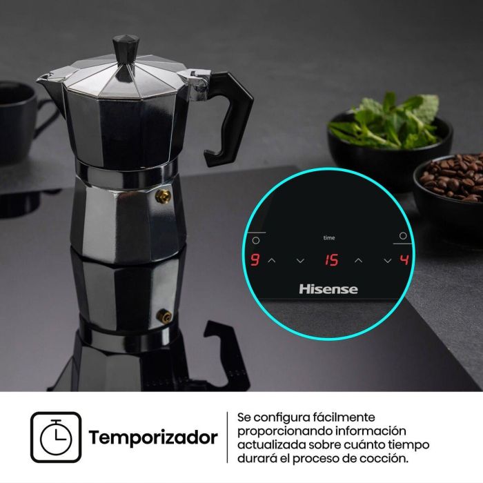 Placa de Inducción Hisense E6332BSCE 5700 W 59 cm 4 Placa de Inducción Hisense E6332BSCE 5700 W 59 cm 4