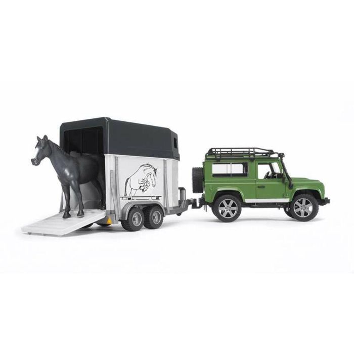 Land Rover Defender Sw Transporte Equino 02592 Bruder 3 Land Rover Defender Sw Transporte Equino 02592 Bruder 3