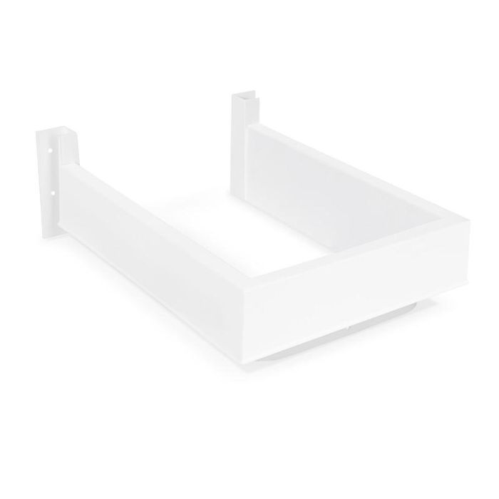 ALK Salva Sifón Recto de Plástico Blanco para Muebles de Baño con Cajones - Herrajes para Sifón