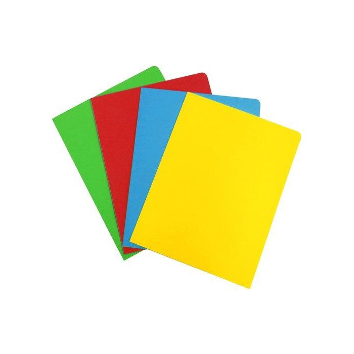 Gio Subcarpeta de Cartulina Simple Intenso Folio Amarilla 230g/m², Capacidad 100 Hojas, Material 100% Reciclado