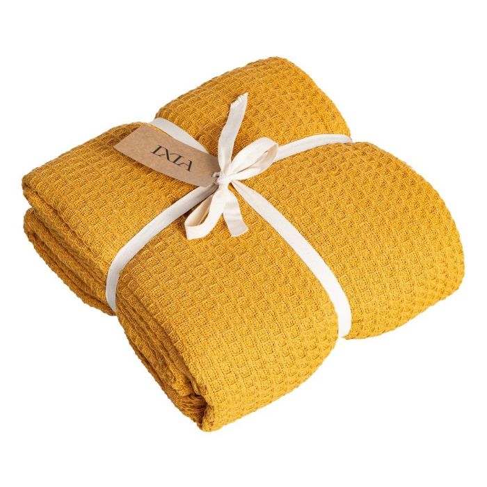 Colcha Panal Ocre Algodón Textil/Hogar 280 X 260 cm