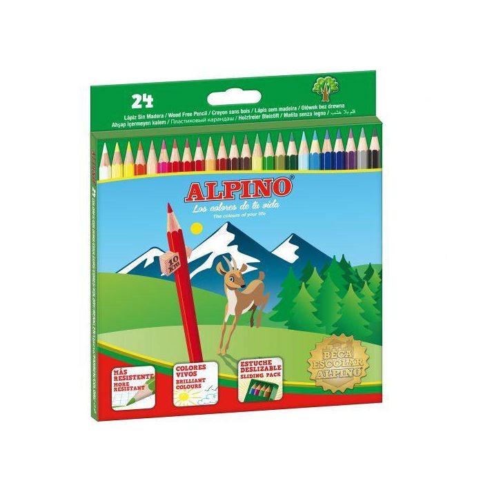 Alpino Lápices De Colores 175 mm C-Surtidos Estuche 24 Ud