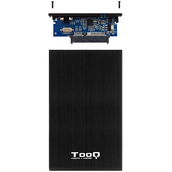 Tooq TQE-2527B Caja Externa para Disco Duro 2.5" USB 3.1 Gen 1 5Gbps UASP, compatible HDD/SSD SATA III 4TB, Aluminio Negro 1 Tooq TQE-2527B Caja Externa para Disco Duro 2.5" USB 3.1 Gen 1 5Gbps UASP, compatible HDD/SSD SATA III 4TB, Aluminio Negro 1