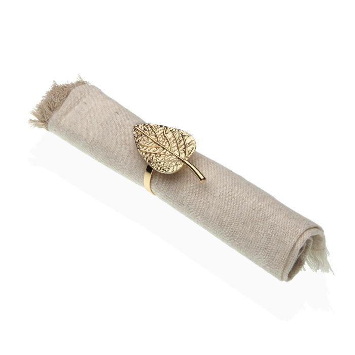 Servilletero Hoja Dorado Versa 6X4CM (10 Unidades) 1 Servilletero Hoja Dorado Versa 6X4CM (10 Unidades) 1