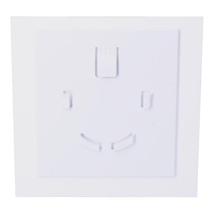 Edm Tapa 08413 para Extractor 175 x 175 mm Blanco Brillante ø10cm 1 Edm Tapa 08413 para Extractor 175 x 175 mm Blanco Brillante ø10cm 1