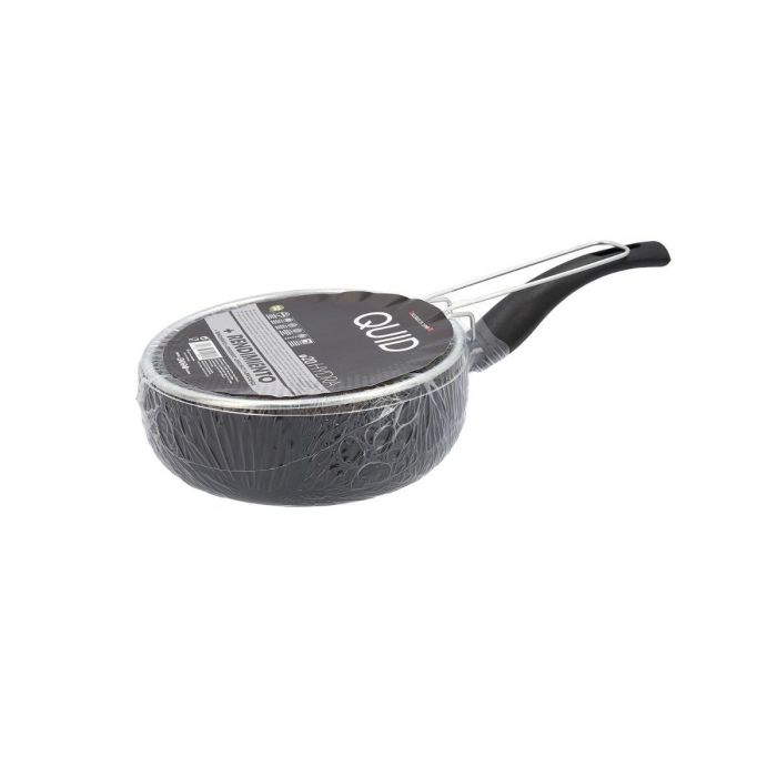 Quid Sartén Honda Hydra 20x7,2 cm Aluminio Estampado Negro 2 Capas Antiadherente Mango Ergonómico Apta Inducción Vitro Gas Lavavajillas 1