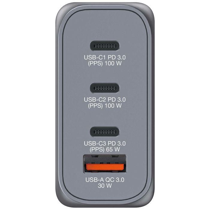 Verbatim Gnc-100 Cargador Pared Gan 100 W Usb-A 3.0 Y 3Xusb-C 3.0 1 Verbatim Gnc-100 Cargador Pared Gan 100 W Usb-A 3.0 Y 3Xusb-C 3.0 1