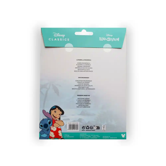 Wondee Alfombrilla Ratón Lilo & Stitch Ergonómica con Reposamuñecas de Gel Antideslizante 250x20x230 mm 7