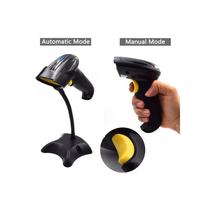 Ewent EW3430 Lector de Códigos de Barras Portátil 1D Inalámbrico, Resistente a Golpes, Negro 3