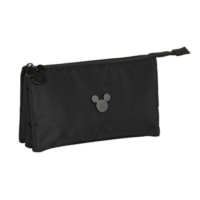 Portatodo Triple Mickey Mouse Clubhouse Premium Negro 22 x 12 x 3 cm 3